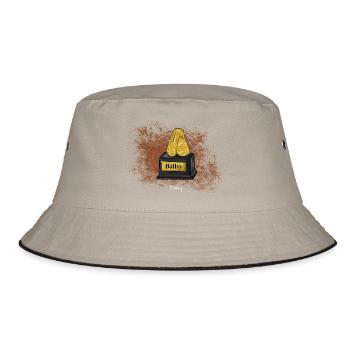 Drawing (in german Zeichnung) Ballsy - Bucket Hat - Khaki/Schwarz - Vorne