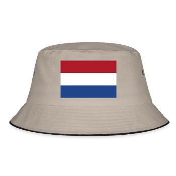 Dutch flag - Bucket Hat - khaki/black - Front