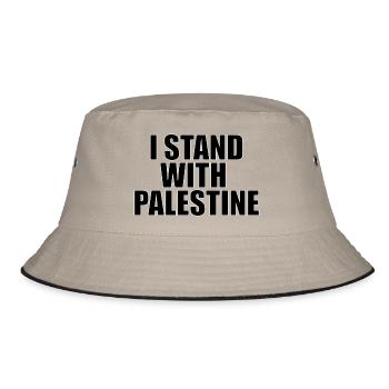 I Stand With Palestine - Bob - kaki/noir - Devant