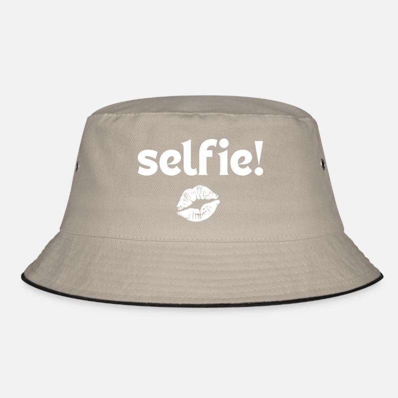 selfie, mobile, phone Bucket Hat
