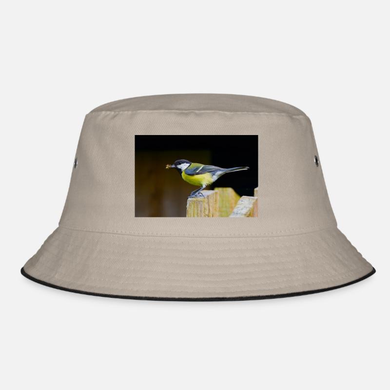 Great Tit with Spider Bucket Hat