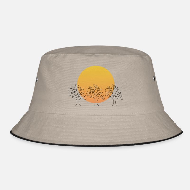 Abstrakter Sommerwald Bucket Hat