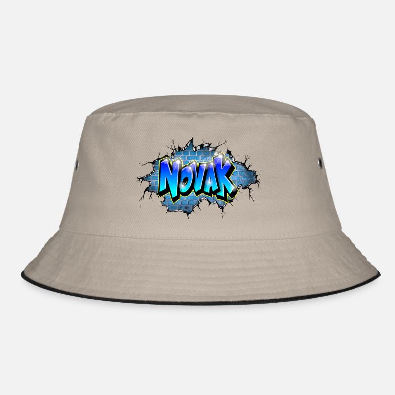 Graffiti NOVAK Printable Name Bucket Hat