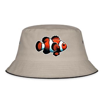 Clownfish - Bucket Hat - khaki/black - Front