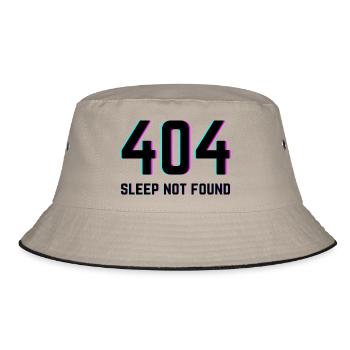 404 Sleep Not Found - Bucket Hat - khaki/black - Front