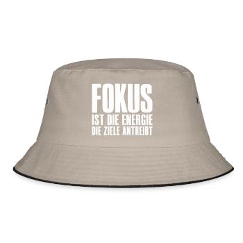 Success Saying for Founder Entrepreneur Startup - Bucket Hat - khaki/black - Front