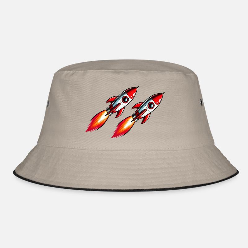 Rocket Comic Bucket Hat