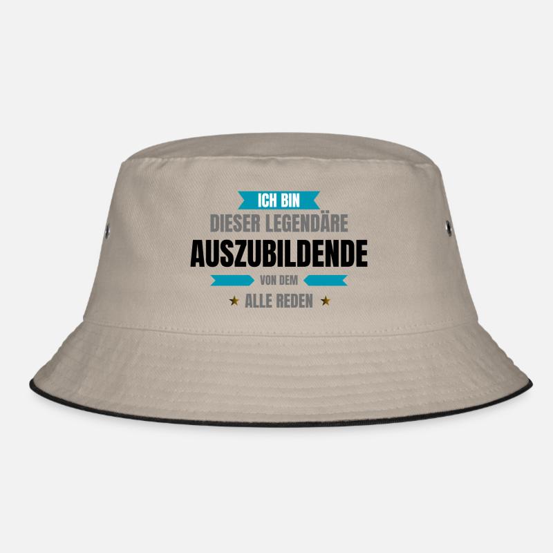 Legendärer AZUBI - Bucket Hat - Khaki/Schwarz