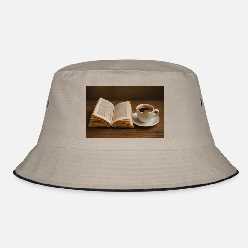 Buch und Kaffee Bucket Hat