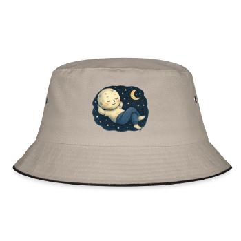 Mondkind - Bucket Hat - Khaki/Schwarz - Vorne