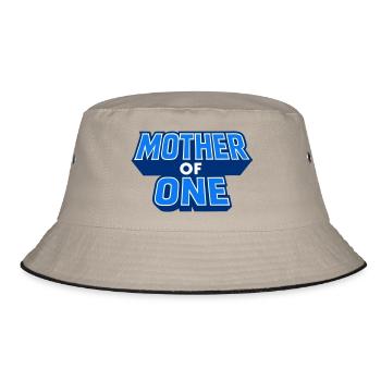 Mother of One - Bucket Hat - Khaki/Schwarz - Vorne
