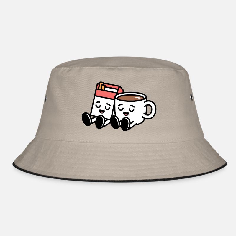 Kaffee und Zigaretten – Lustiges Balkan-Frühstück Bucket Hat