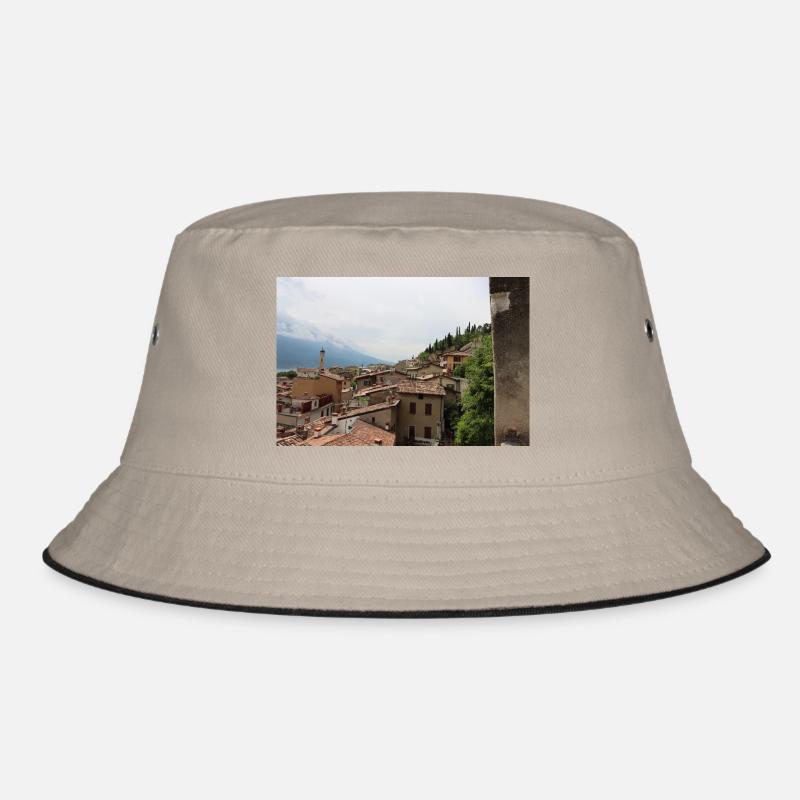 Blick auf Limone - Bucket Hat - Khaki/Schwarz