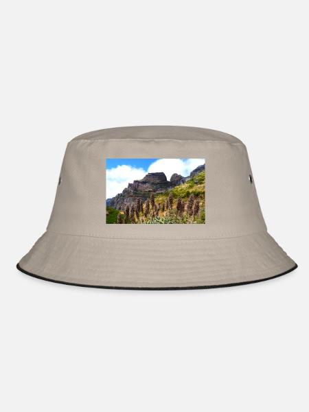 Mountains on Madeira - Bucket Hat - Khaki/Schwarz