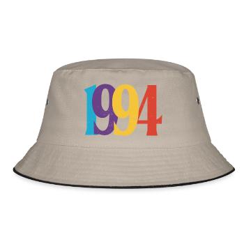 Geboren 1994 Geburtstagsgeschenk 94 Geburtstag - Bucket Hat - Khaki/Schwarz - Vorne