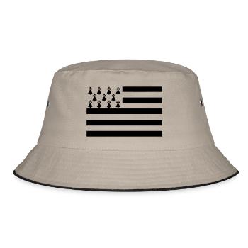 Drapeau breton - Bob - kaki/noir - Devant
