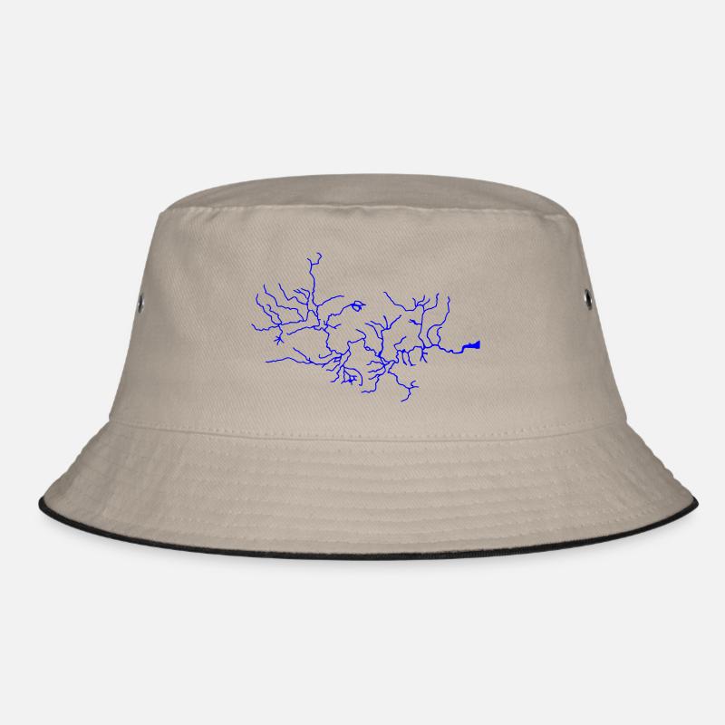 Thames - River - System - England - lightning - Bucket Hat - khaki/black