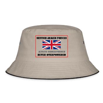 British Armed Forces - Bucket Hat - khaki/black - Front