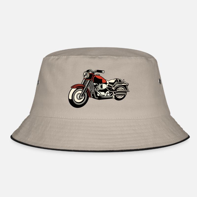Motorrad - Bucket Hat - Khaki/Schwarz