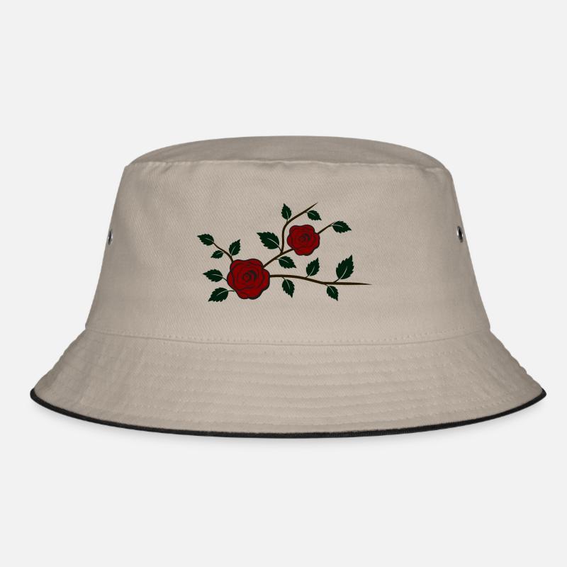 Branche de rose avec des fleurs Bob