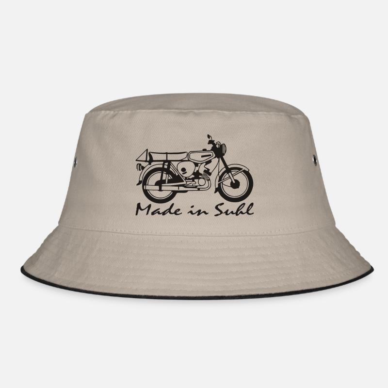 Simson s51 Made in Suhl - Bucket Hat - Khaki/Schwarz