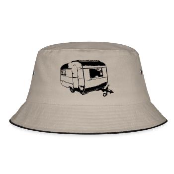 Qek Junior Quek - Bucket Hat - Khaki/Schwarz - Vorne