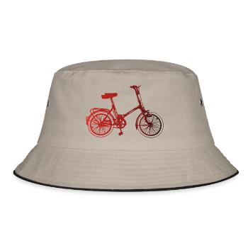DDR Klapprad Klappfahrrad - Bucket Hat - Khaki/Schwarz - Vorne