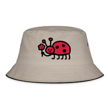 Coccinelle - Fleur - Bob - kaki/noir - Devant