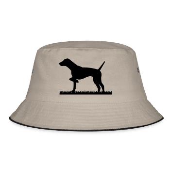 Deutsch Kurzhaar - Bucket Hat - Khaki/Schwarz - Vorne