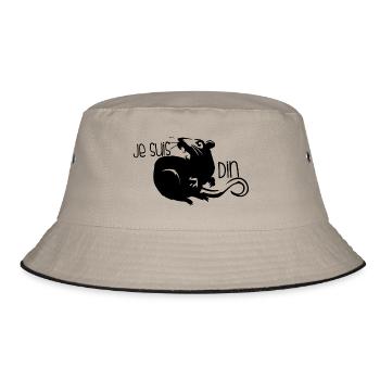 je suis rat din - Bob - kaki/noir - Devant