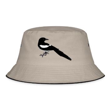 Bir d170 - Bucket Hat - khaki/black - Front