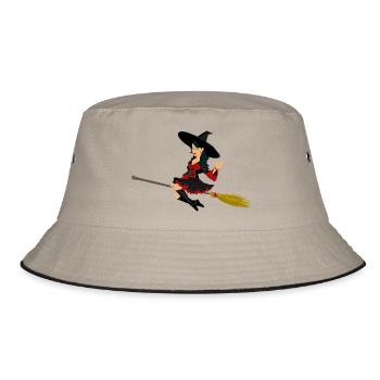 Magical helloween witch - Bucket Hat - khaki/black - Front