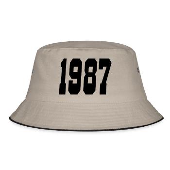 1987 - Bucket Hat - khaki/black - Front