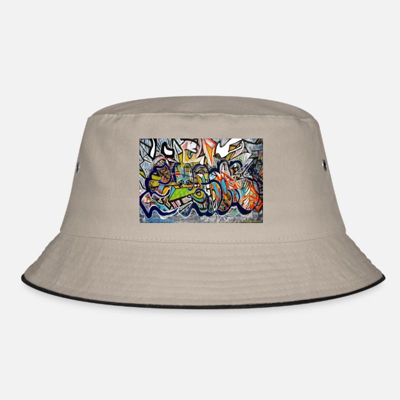 graffiti wall Bucket Hat