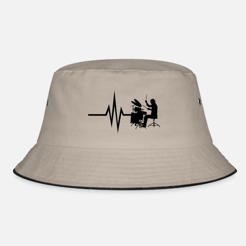 Mon cœur bat pour les percussions - Drum Instrument - Bob - kaki/noir