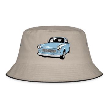  601 - Bucket Hat - Khaki/Schwarz - Vorne