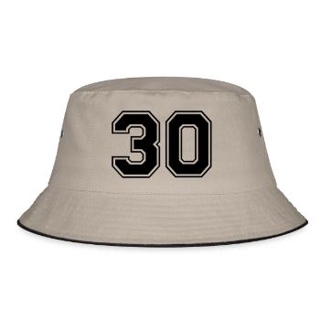 30 - Bucket Hat - khaki/black - Front