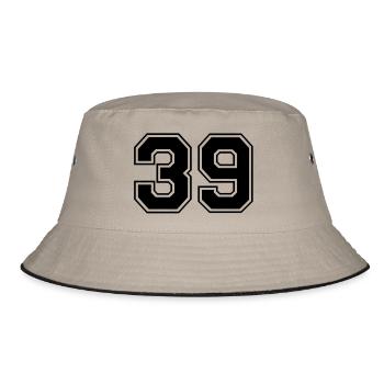 39 - Bucket Hat - khaki/black - Front