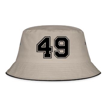 49 - Bucket Hat - khaki/black - Front