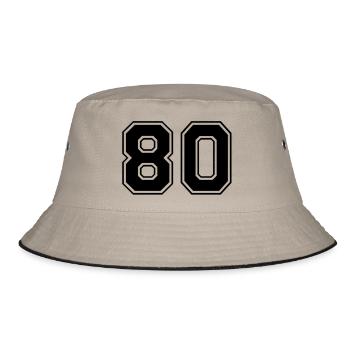 80 - Bucket Hat - khaki/black - Front