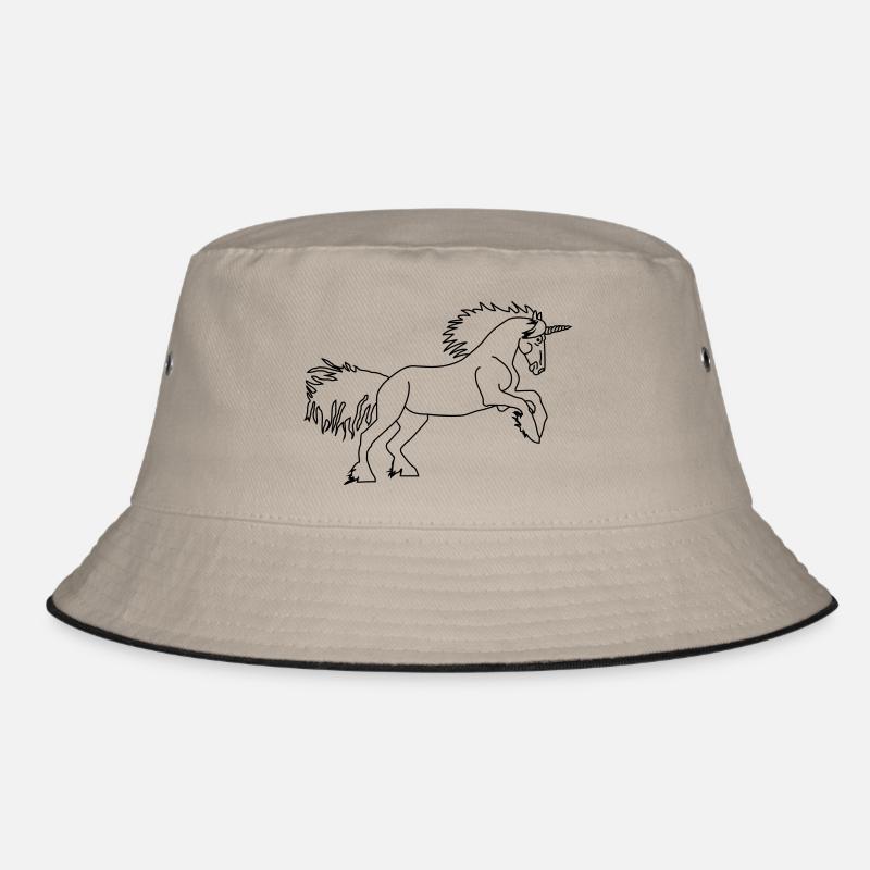 DAS Einhorn - Bucket Hat - Khaki/Schwarz