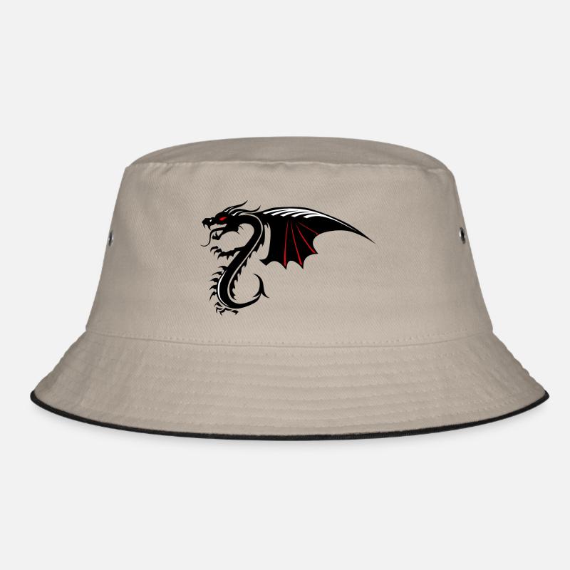 Drachen Tribal Tattoo Form 200410 x Bucket Hat