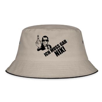 I have nothing at all - Bucket Hat - khaki/black - Front
