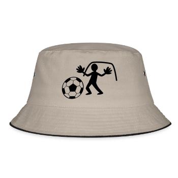 GOALIE mit Handschuhen die Rettung der Ball - Bucket Hat - Khaki/Schwarz - Vorne