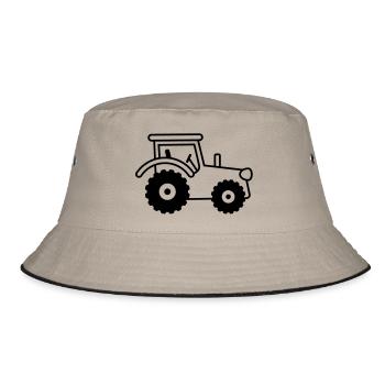tractor - Bucket Hat - Khaki/Schwarz - Vorne