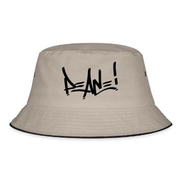 peace - Bucket Hat - Khaki/Schwarz - Vorne