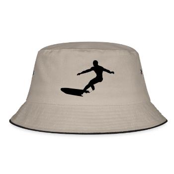 surf longboard - Bob - kaki/noir - Devant