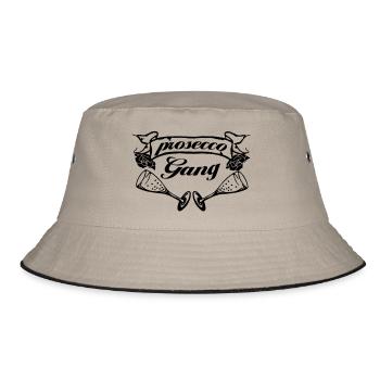 prosecco - Bucket Hat - Khaki/Schwarz - Vorne