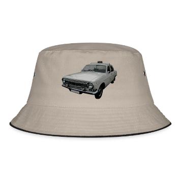 Wolga Taxi Wolga M24 - Bucket Hat - Khaki/Schwarz - Vorne