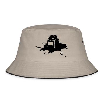 Tuschenapf - Bucket Hat - Khaki/Schwarz - Vorne